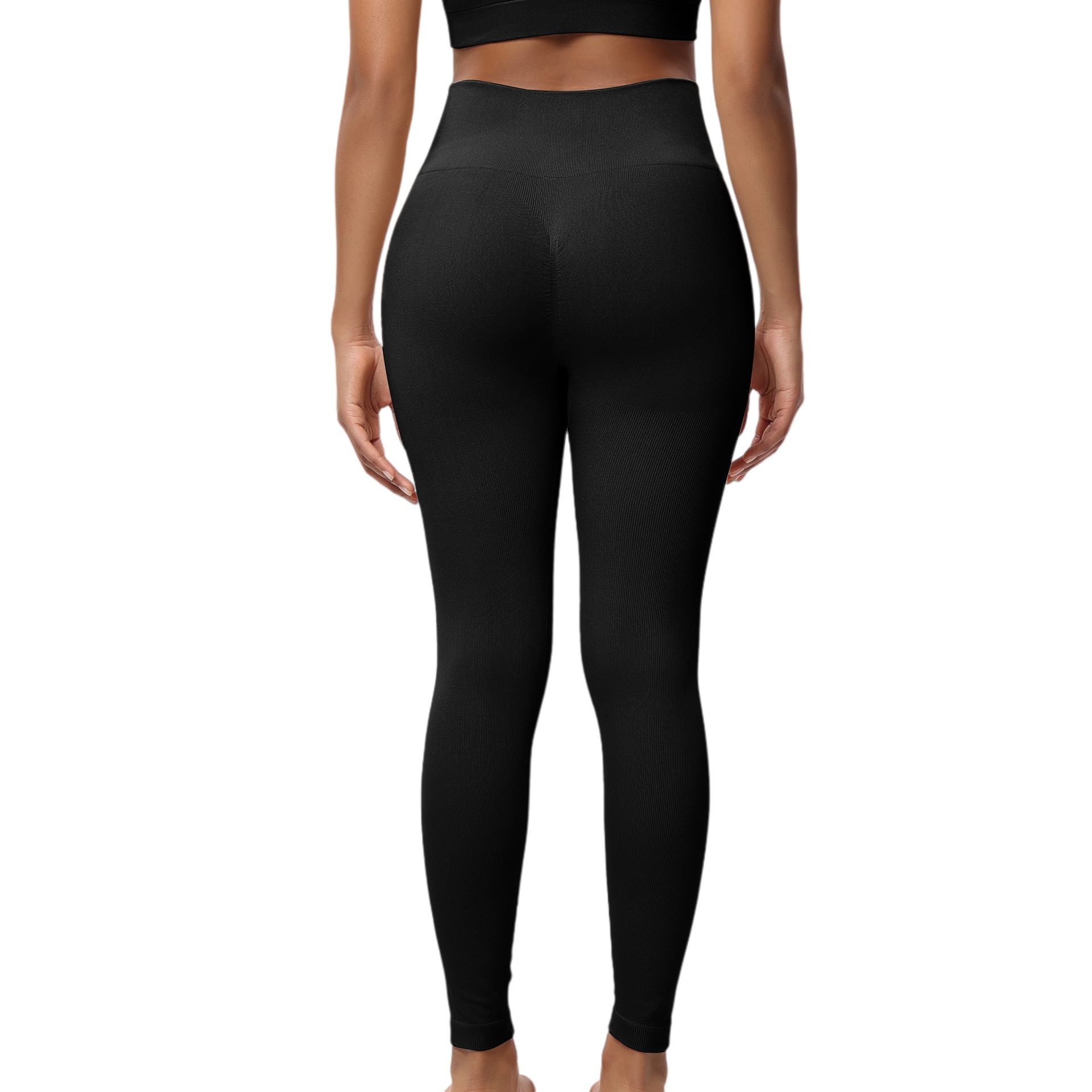 Womens Seamless High Waist Leggings Running Outdoors Workout Activewear Pants